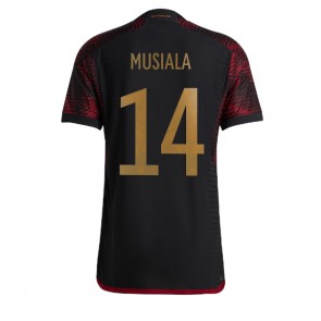 Njemačka Jamal Musiala #14 Gostujuci Dres SP 2022 Kratak Rukavima